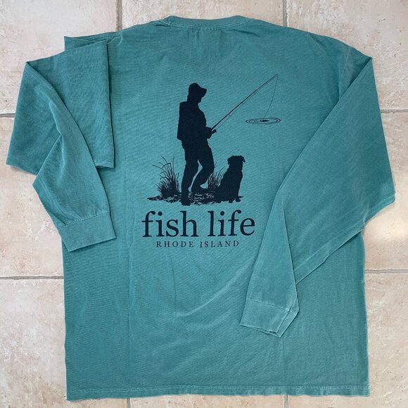 Men's Rhode Island Fish Life Cotton Top NWOT - Picture 1 of 9